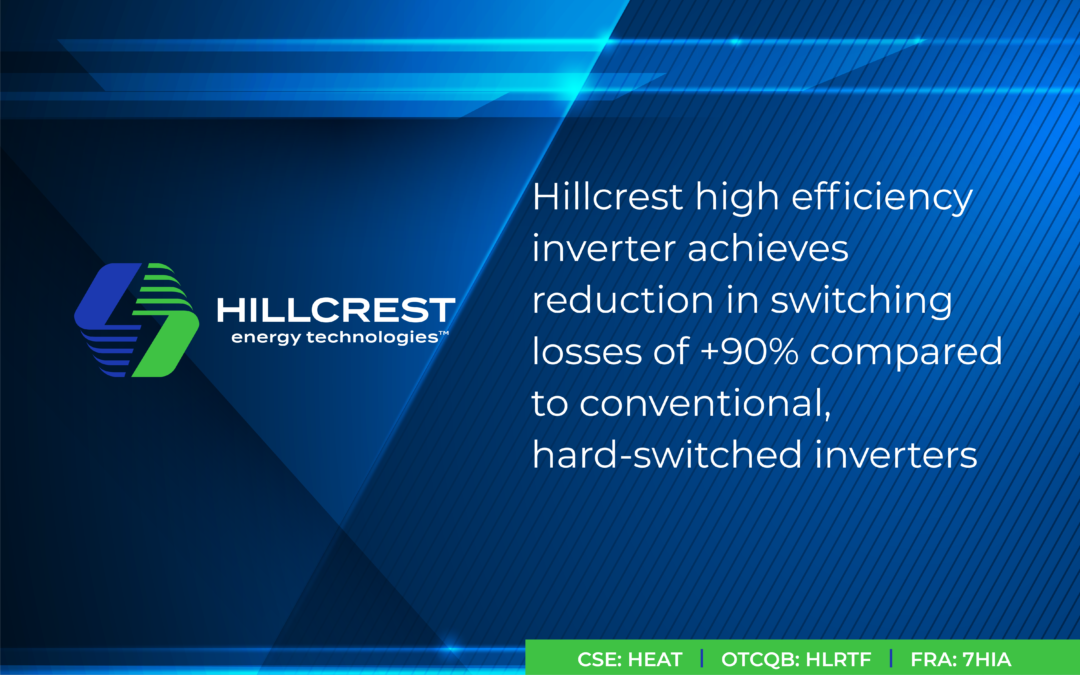 Hillcrest Demonstrates Inverter Efficiencies: Successful Soft-Switching Results Drive Down Critical Switching Losses
