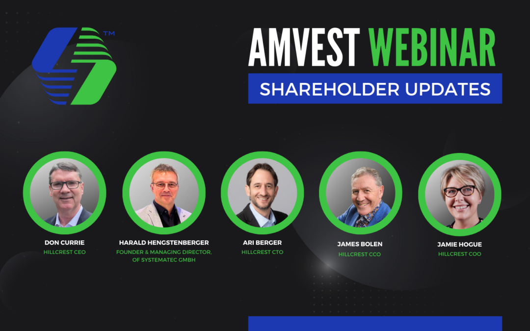Amvest Live Webinar: Shareholders Updates