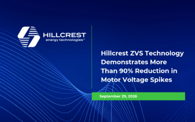 Hillcrest ZVS Technology Demonstrates More Than 90% Reduction in Motor Voltage Spikes